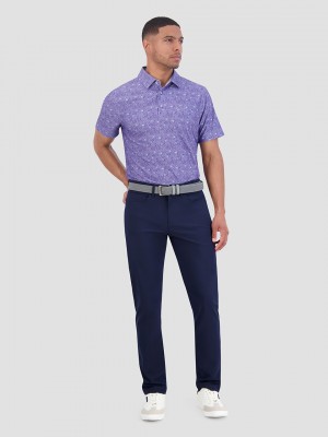 Camisa Polo Ben Sherman Broken Record Tech Jersey Sports Fit Moradas | FBVQTXD-01