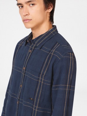 Camisas Ben Sherman B by Ben Sherman Indigo Check Indigo | RUBWSTH-02