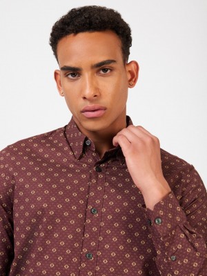 Camisas Ben Sherman Signature Geo Marrones | TJNOYFM-41