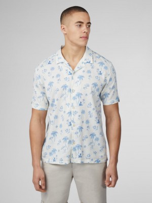 Camisas Ben Sherman Signature Resort Blancas | LZVJPAD-65