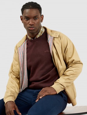 Camperas Ben Sherman Signature Harrington Marrones | GHQIBRC-92