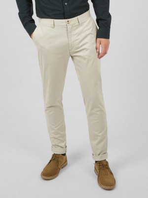 Pantalon Ben Sherman Signature Skinny Stretch Chino Blancas | VXINJWD-87