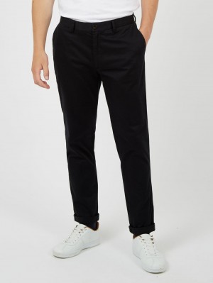 Pantalon Ben Sherman Signature Slim Stretch Chino Negras | CBJGYRL-48