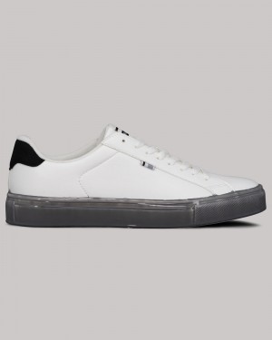 Zapatillas Ben Sherman Crowley Blancas Negras | HRAPMQJ-93