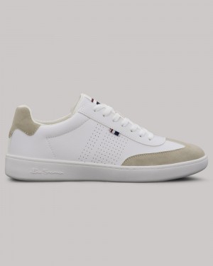 Zapatillas Ben Sherman Glasgow Blancas | ZNYJHKW-73