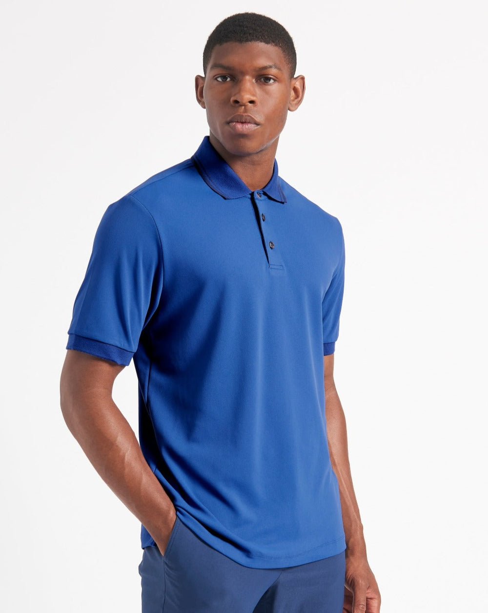 Camisa Polo Ben Sherman 360 Motion Stretch Azules Azul Real | GUPNVEA-12