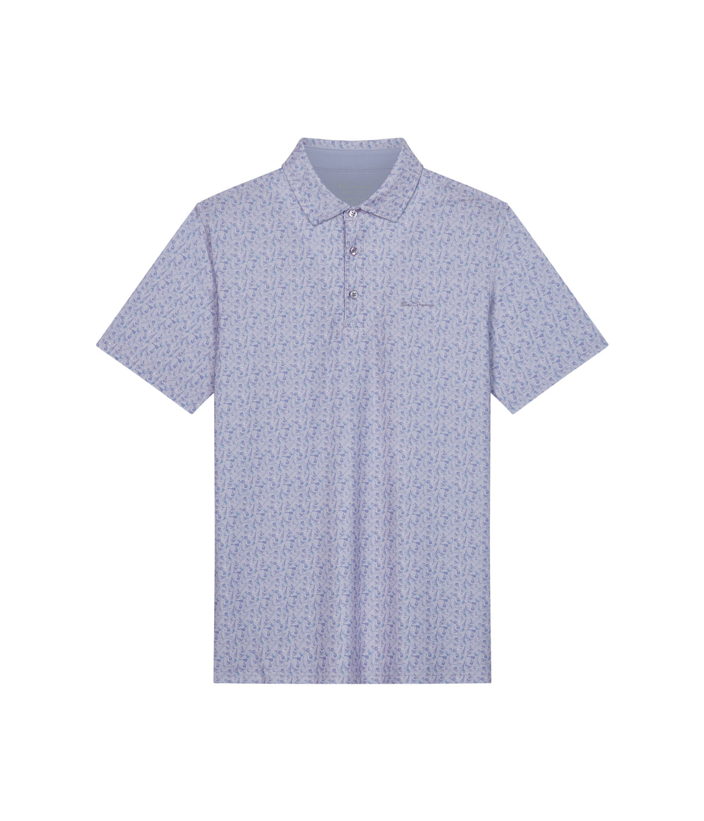 Camisa Polo Ben Sherman Mini Guitar Tech Jersey Sports Fit Moradas | THGXFYO-18