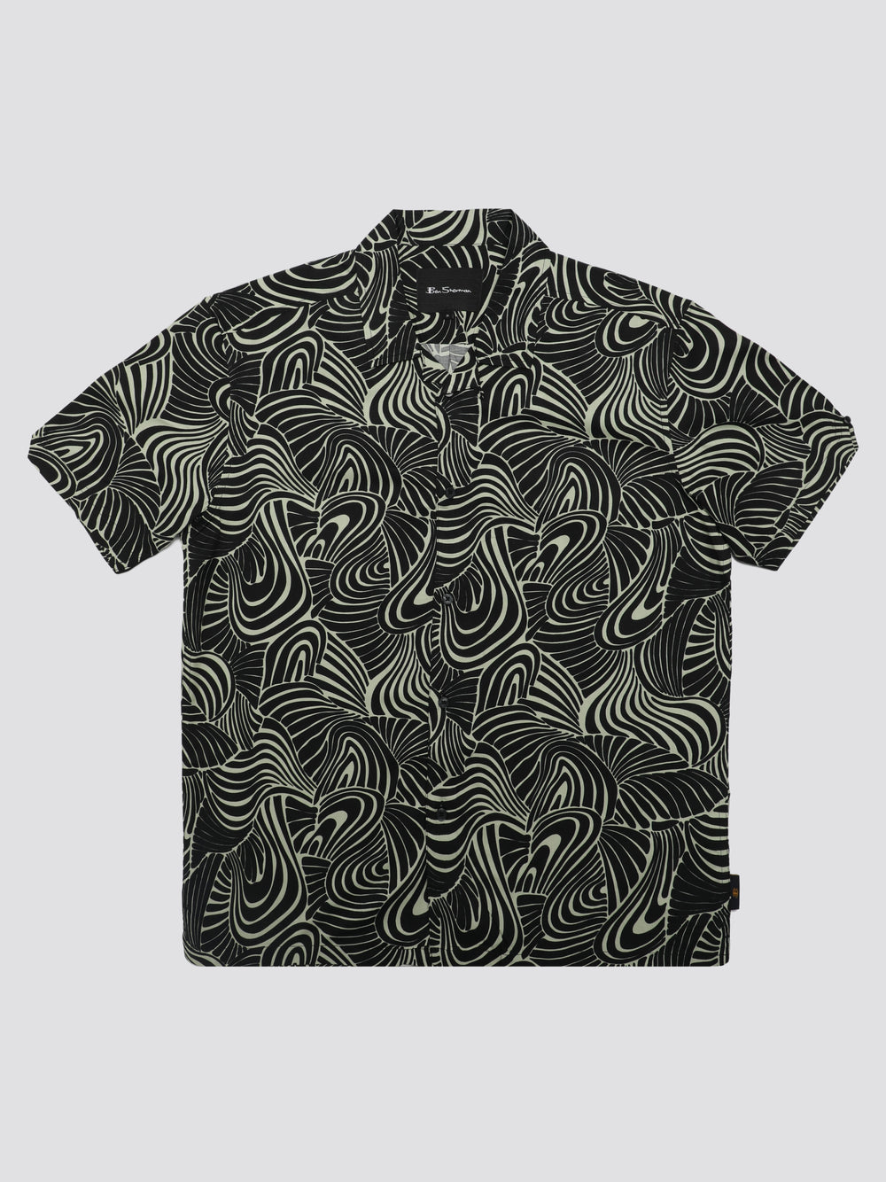 Camisas Ben Sherman B by Ben Sherman Psychedelic Swirl Print Verde Menta | FMBKUIA-74