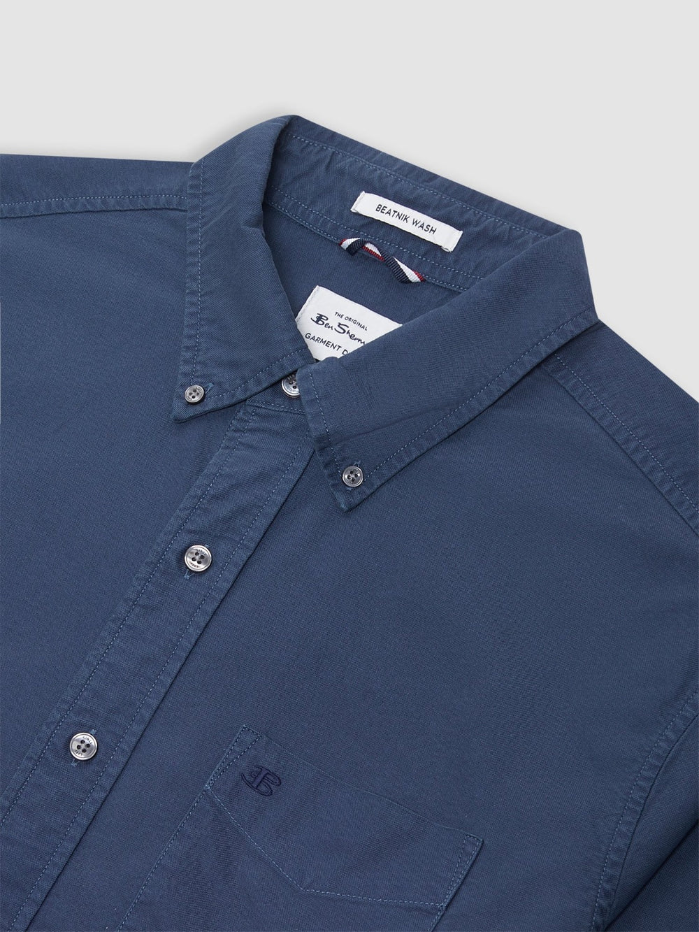 Camisas Ben Sherman Beatnik Oxford Garment Dye Indigo | DEGBULW-87