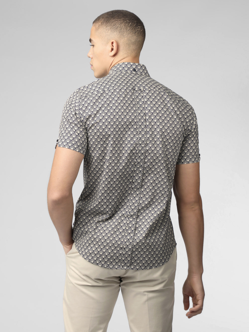 Camisas Ben Sherman Block Geo Gris | RPLVOTG-06