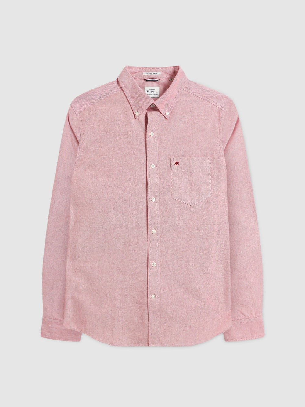 Camisas Ben Sherman Brighton Oxford Organic Rojas Claro | CFUJMGA-12