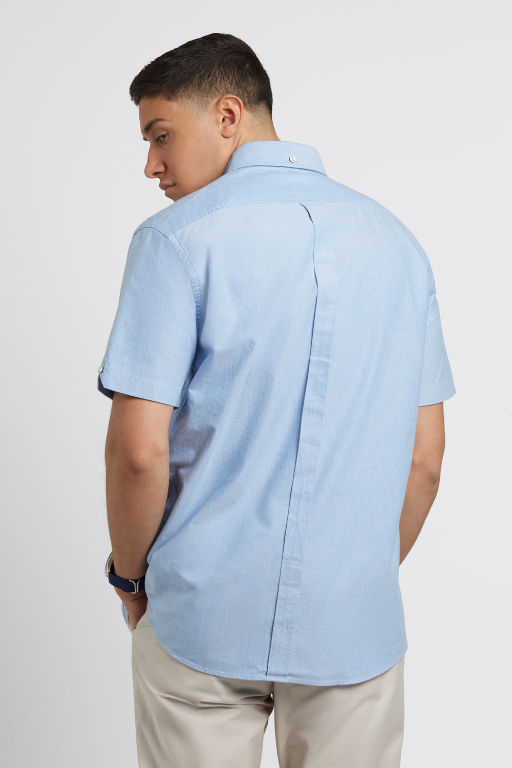 Camisas Ben Sherman Brighton Oxford Organic Azules | PBLOIXC-50