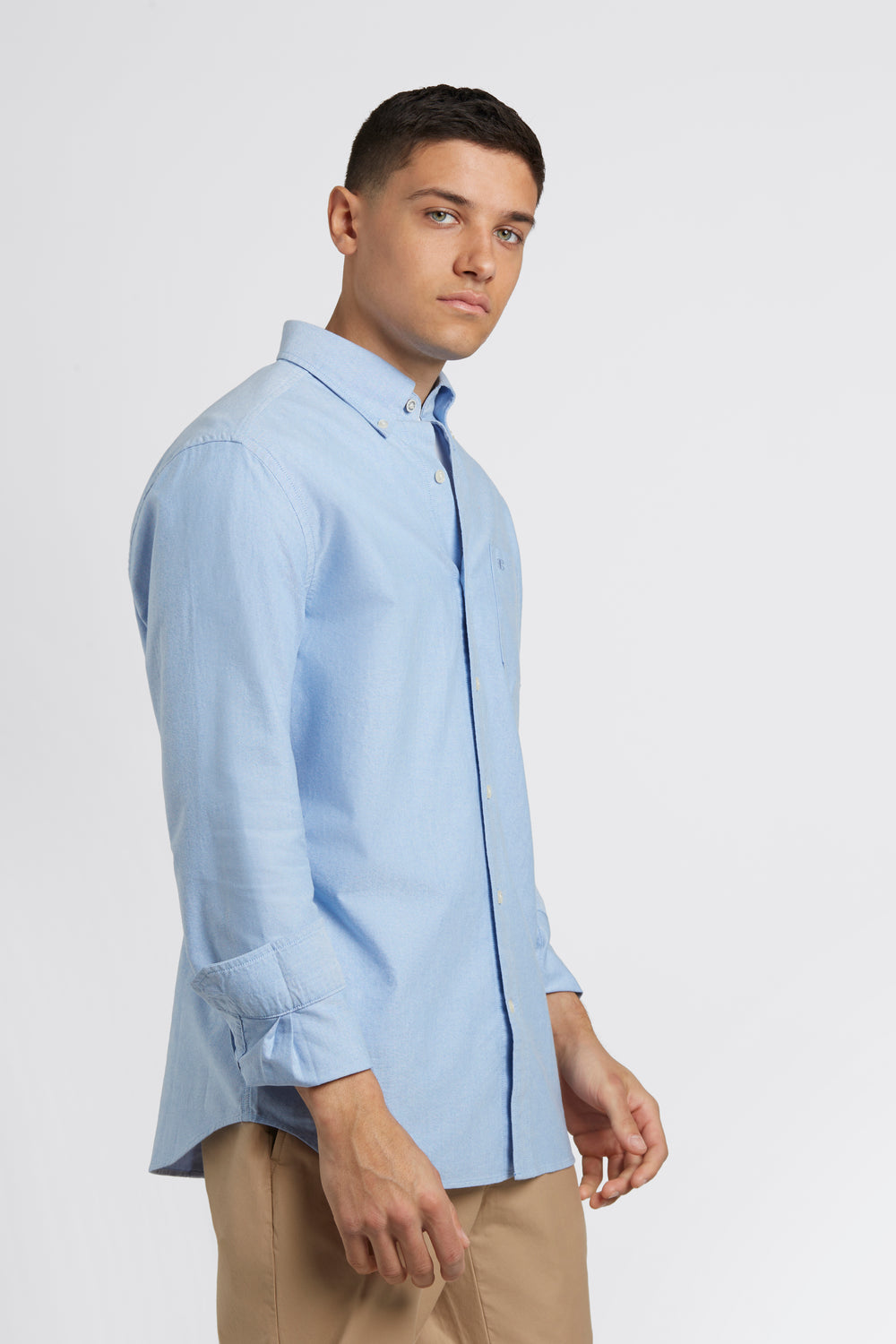 Camisas Ben Sherman Brighton Oxford Organic Azules | CHYJXNG-71