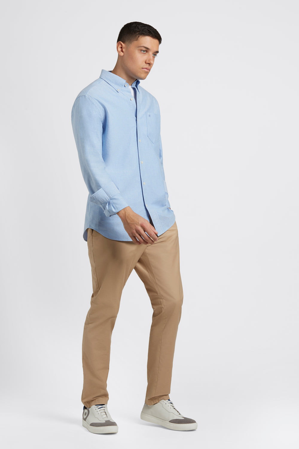 Camisas Ben Sherman Brighton Oxford Organic Azules | CHYJXNG-71