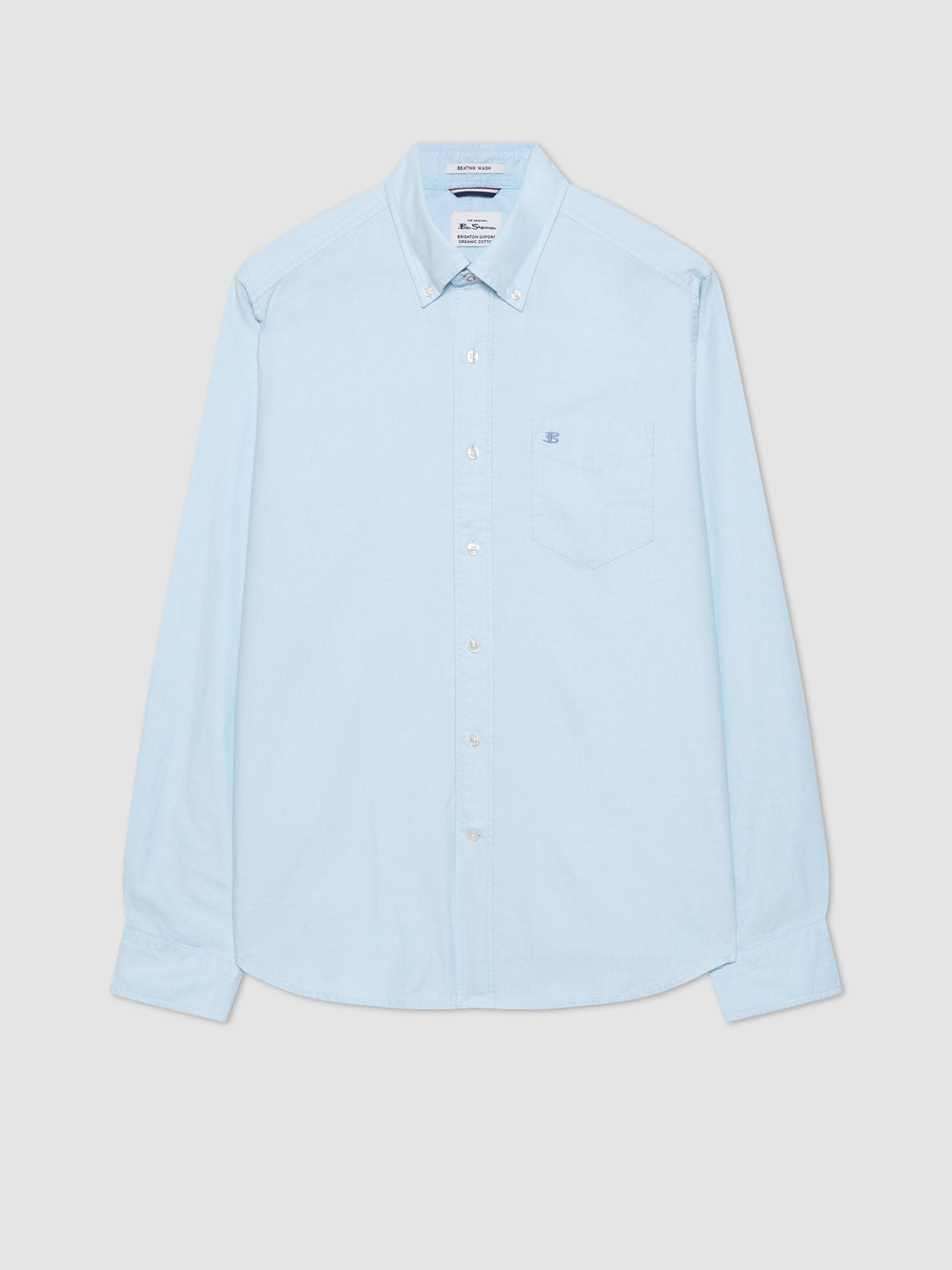 Camisas Ben Sherman Brighton Oxford Organic Azules | CEKYSAV-28