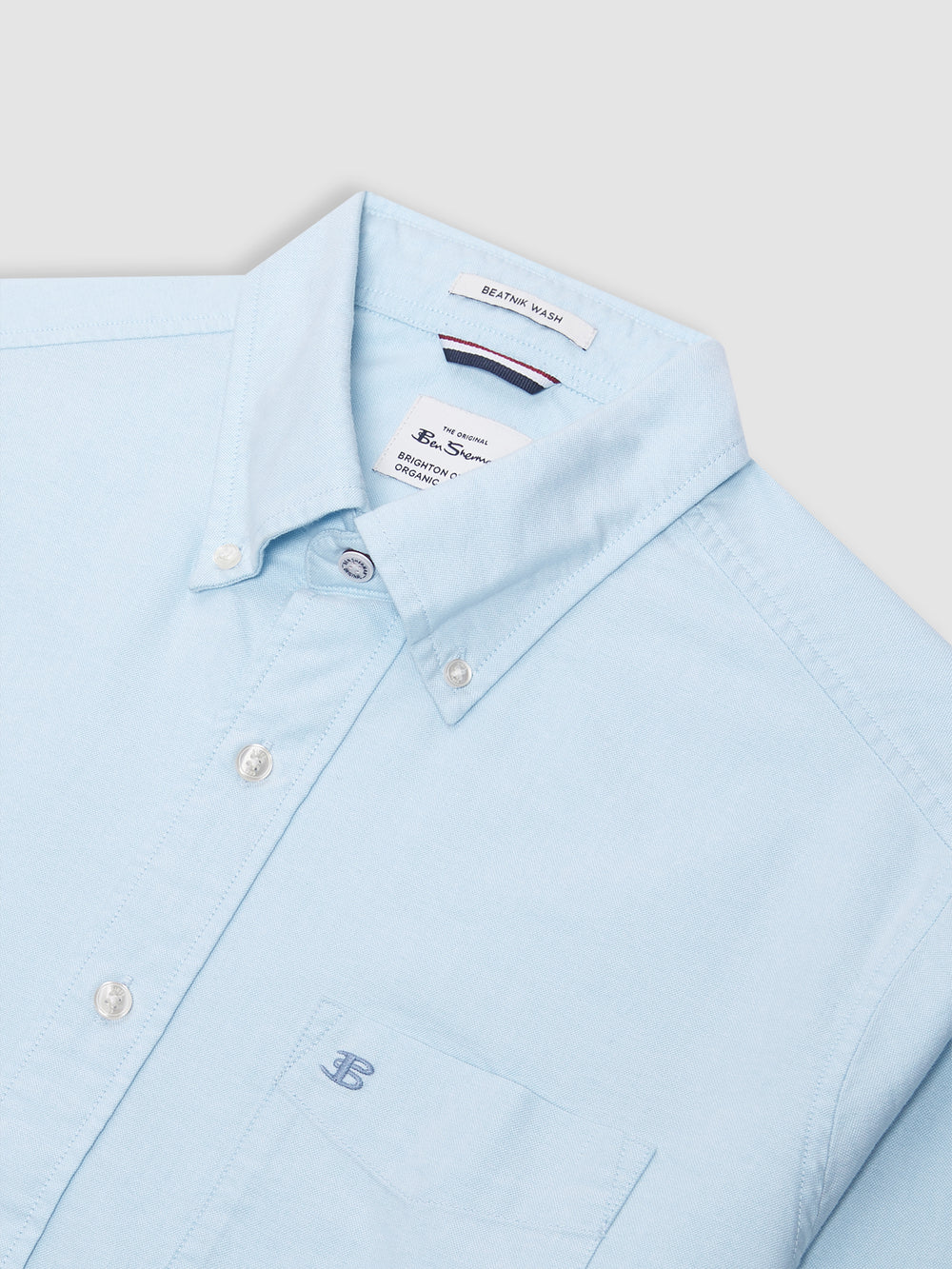 Camisas Ben Sherman Brighton Oxford Organic Azules | CEKYSAV-28