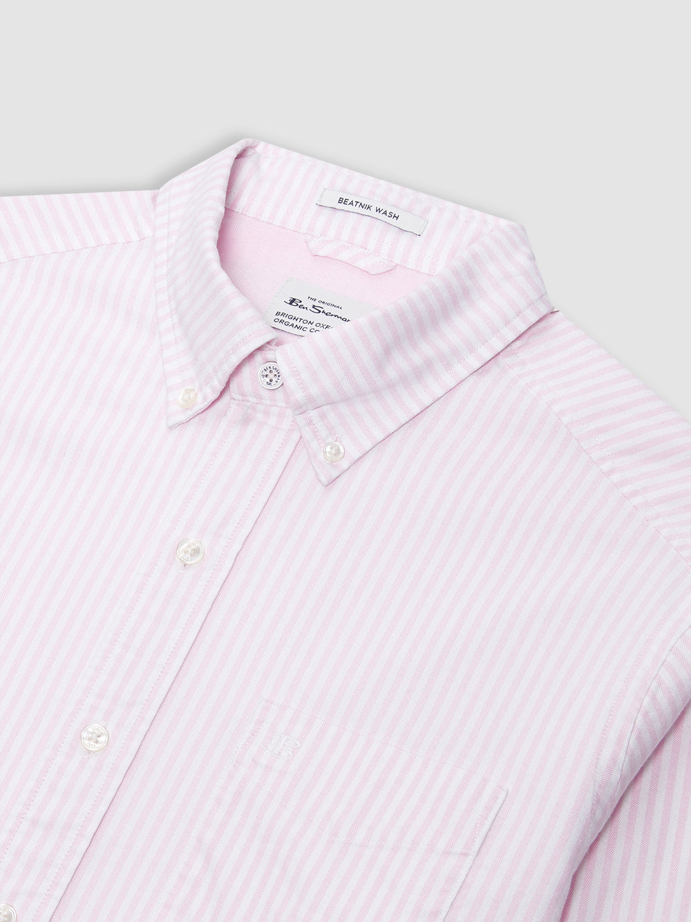 Camisas Ben Sherman Brighton Oxford Rosas Rayadas | BYVETFO-45