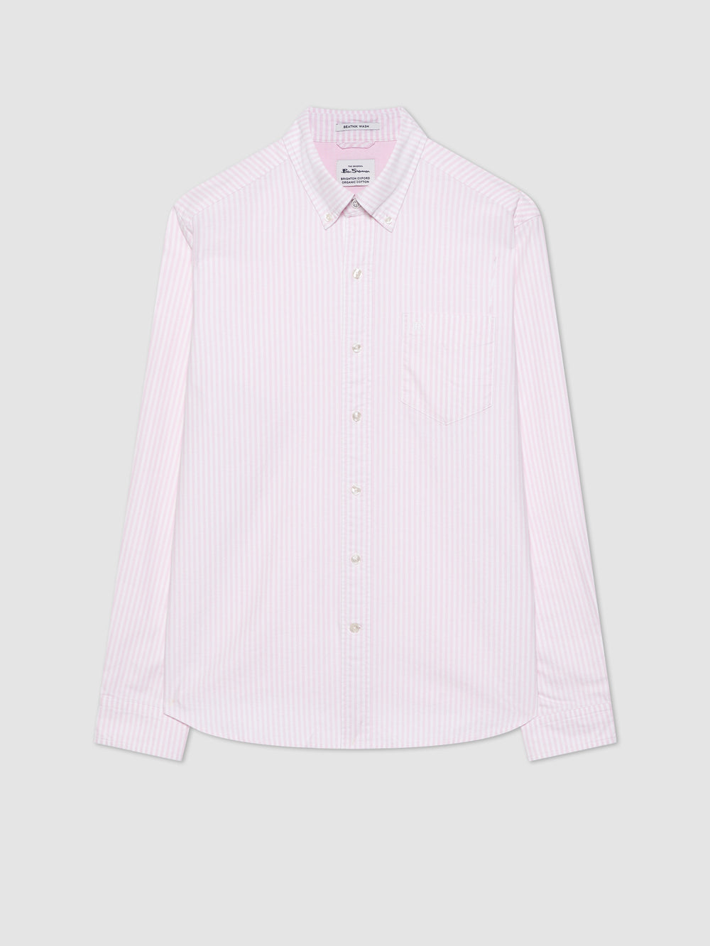 Camisas Ben Sherman Brighton Oxford Rosas Rayadas | BYVETFO-45