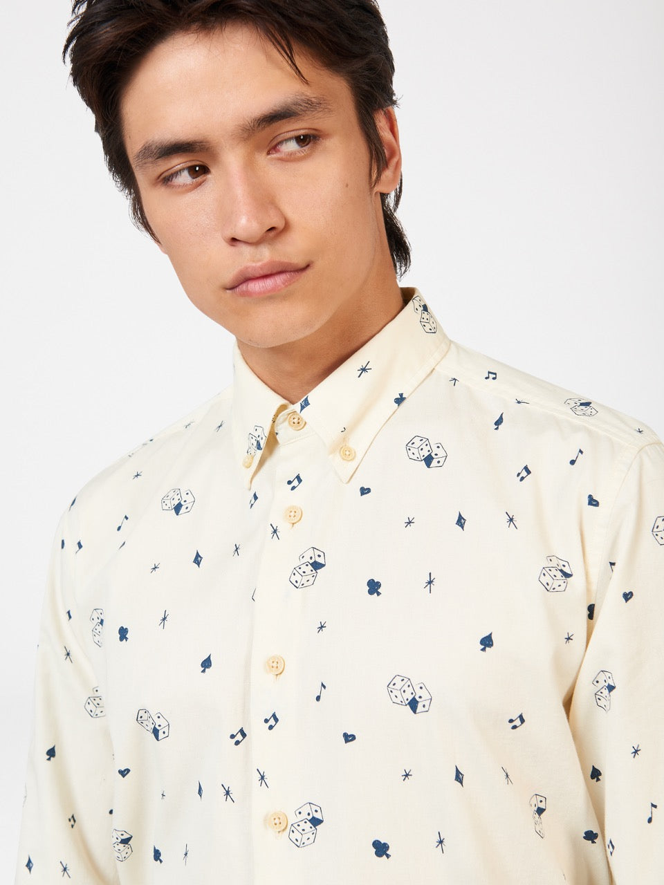 Camisas Ben Sherman Conversational Icon Blancas | EVCTRDU-98