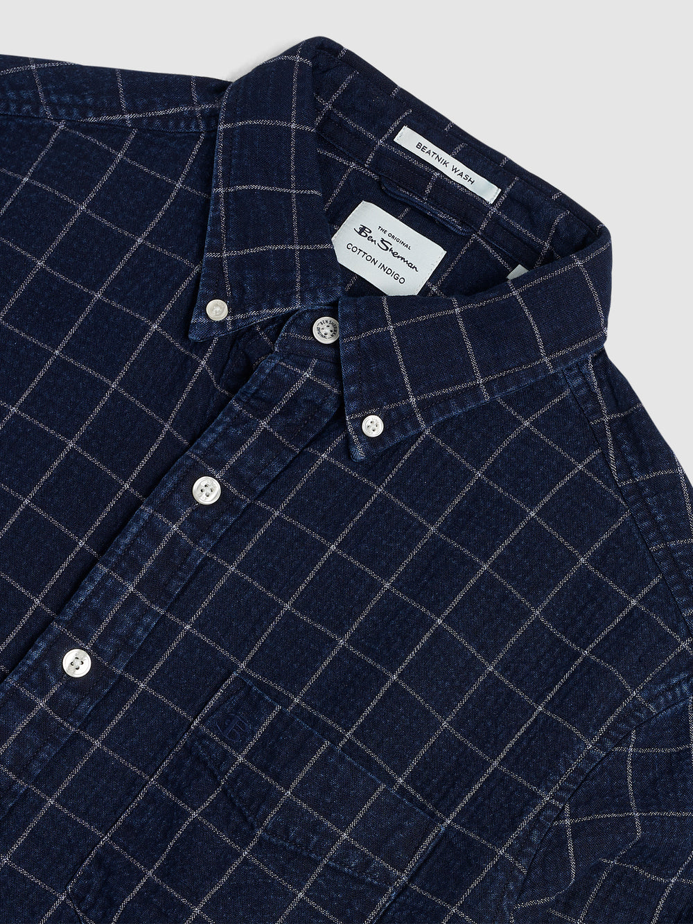 Camisas Ben Sherman Dalston Blues Beatnik Indigo | YWXOMHG-89