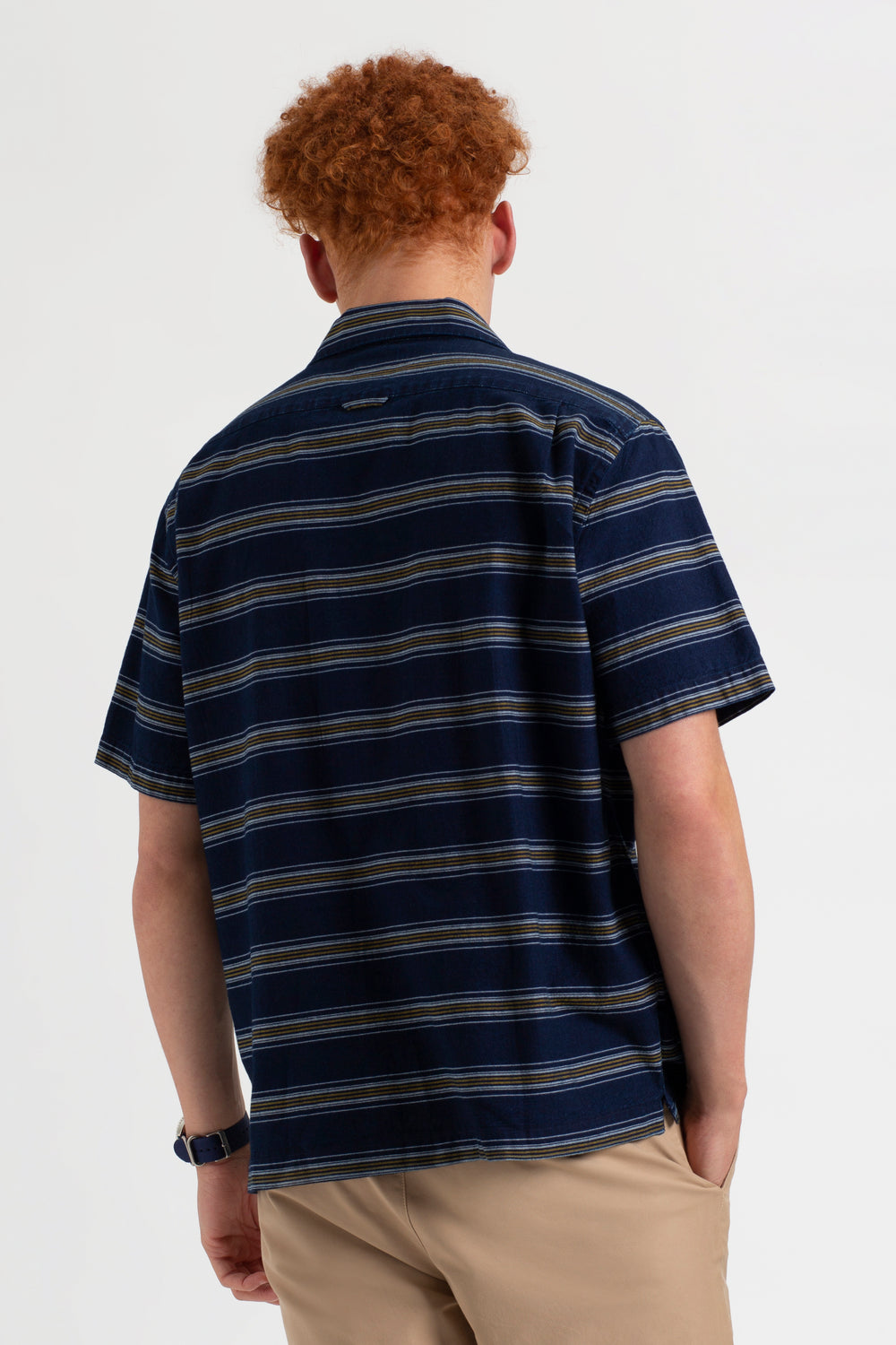 Camisas Ben Sherman Dalston Blues Lightweight Stripe Indigo | YAOVXQP-71