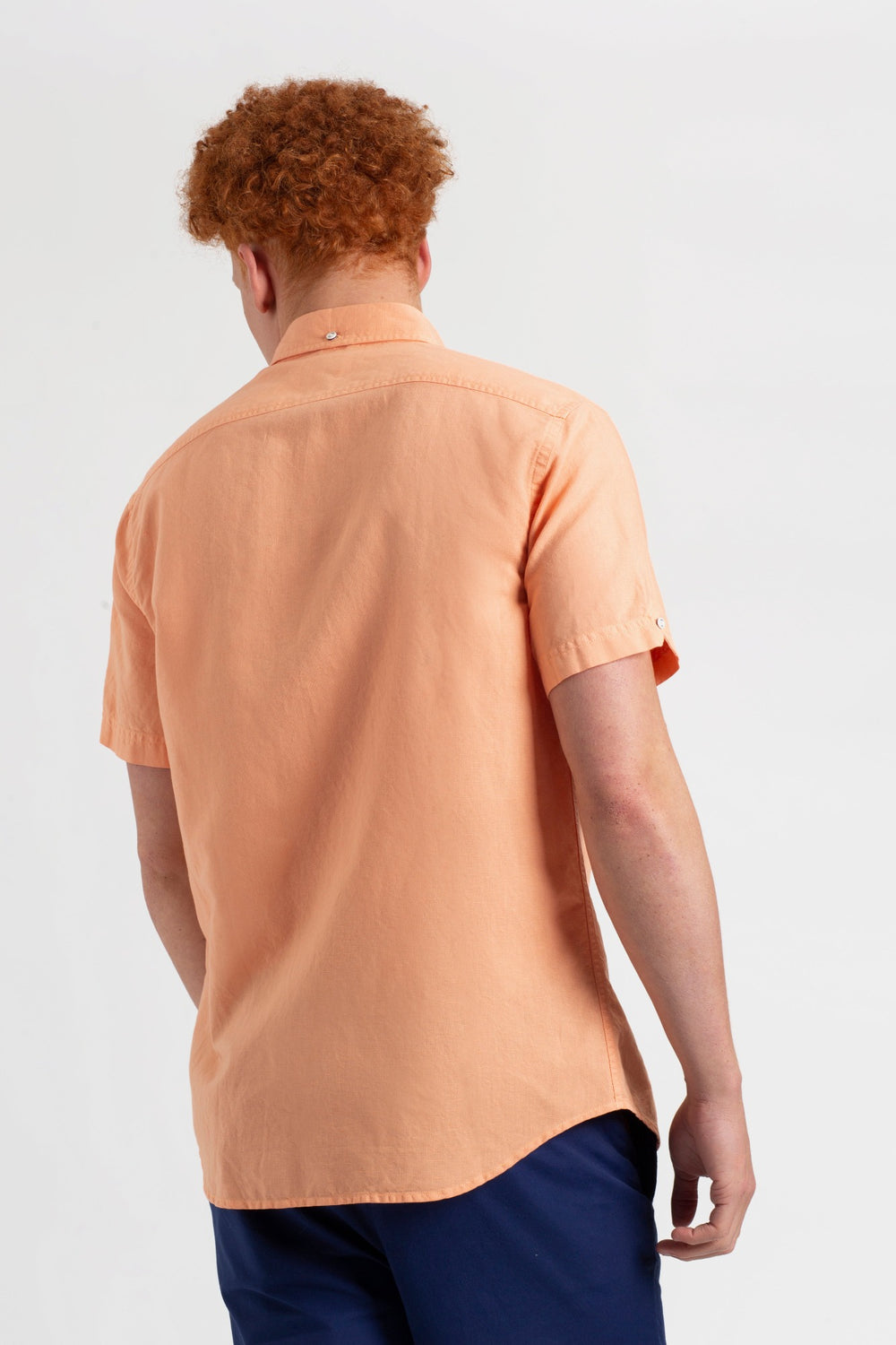 Camisas Ben Sherman Garment Dye Linen Naranjas | SGRVMTB-29