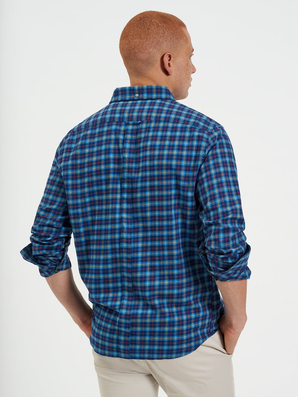 Camisas Ben Sherman House Tartan Twill Azul Marino | ENUJCGA-23