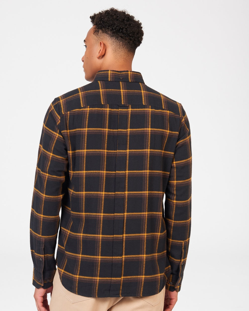 Camisas Ben Sherman Oversized Brushed Check Negras | EQXHKPF-81