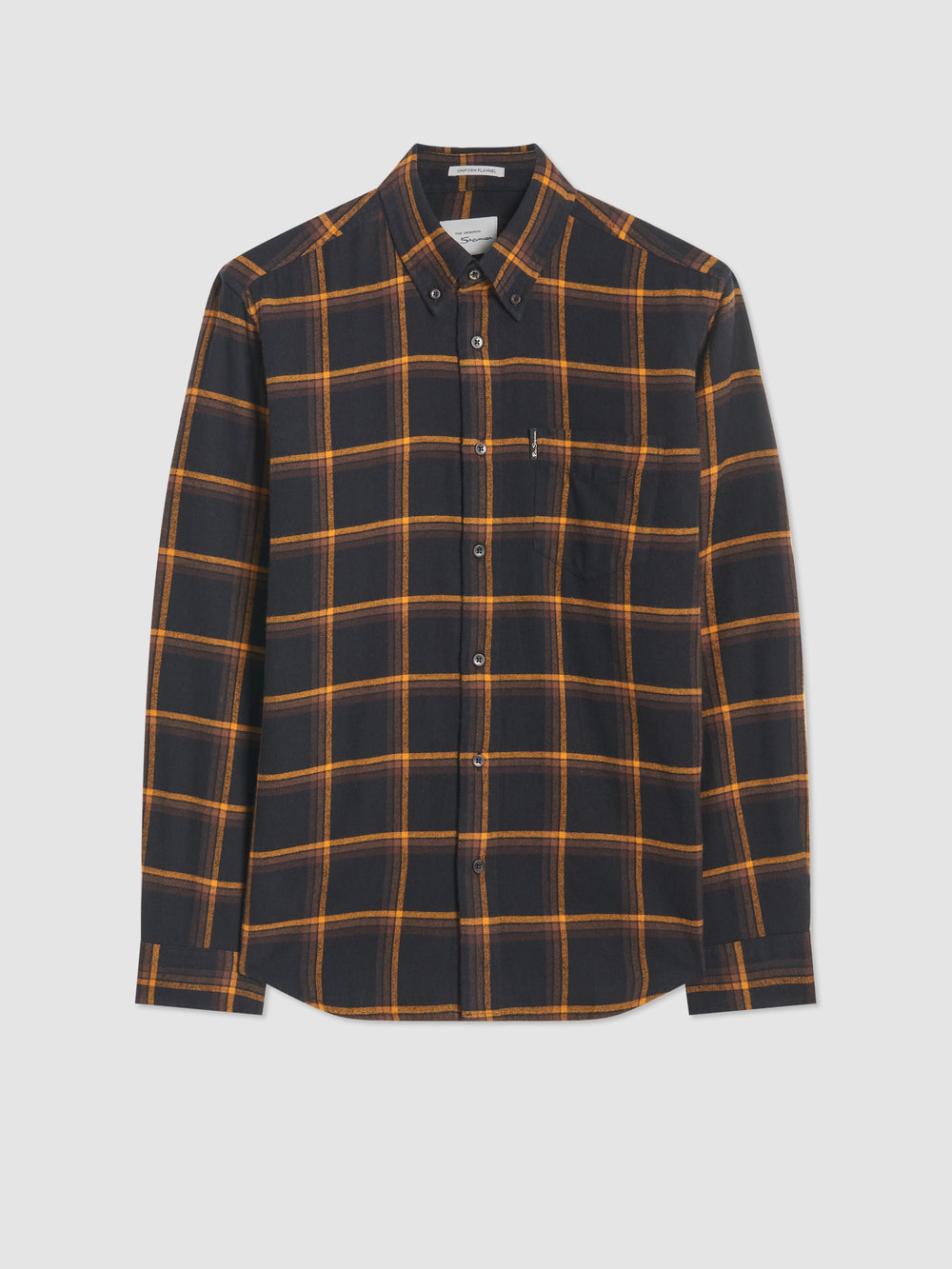 Camisas Ben Sherman Oversized Brushed Check Negras | EQXHKPF-81