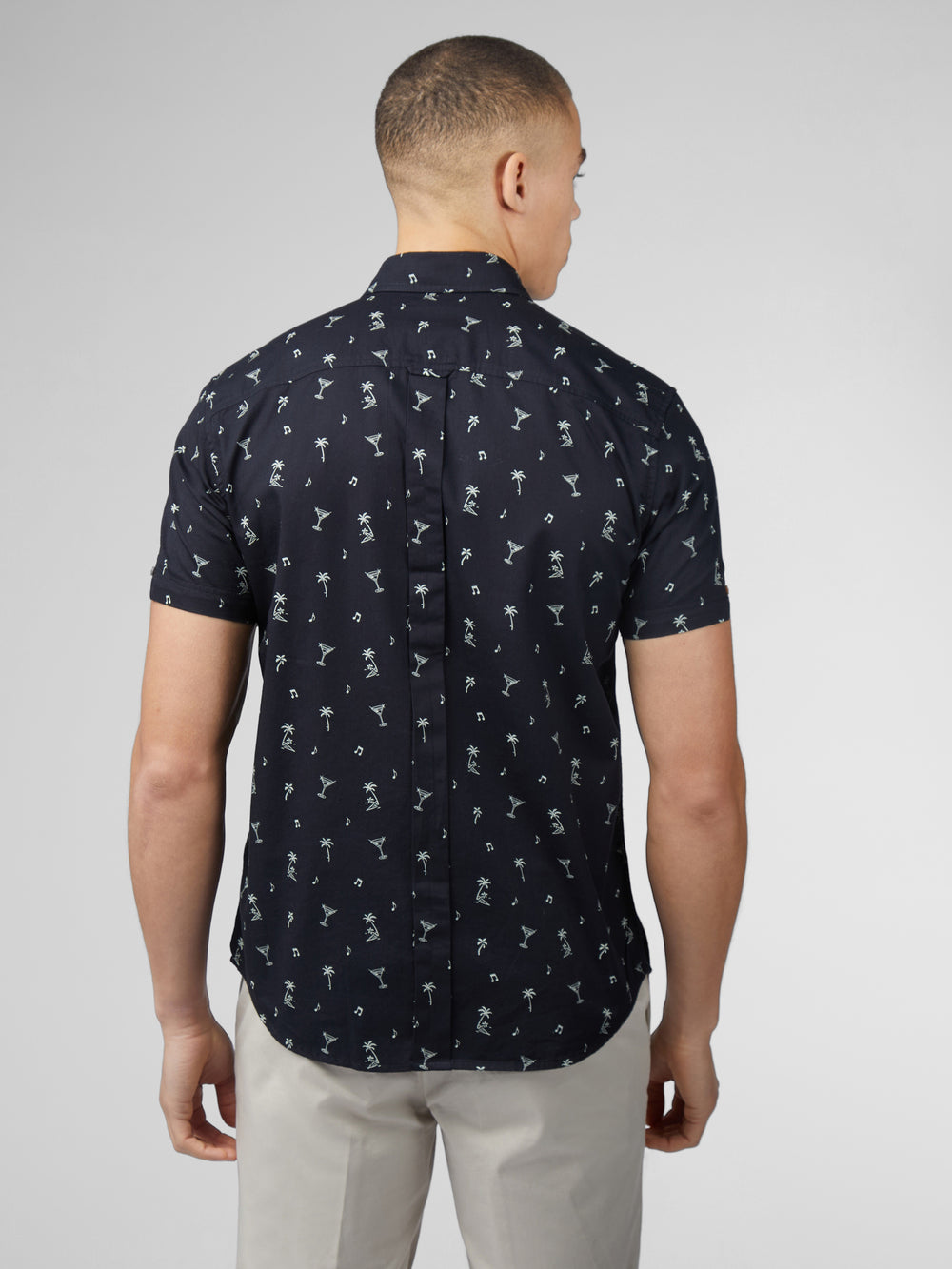 Camisas Ben Sherman Scattered Negras | VGEUWZL-36