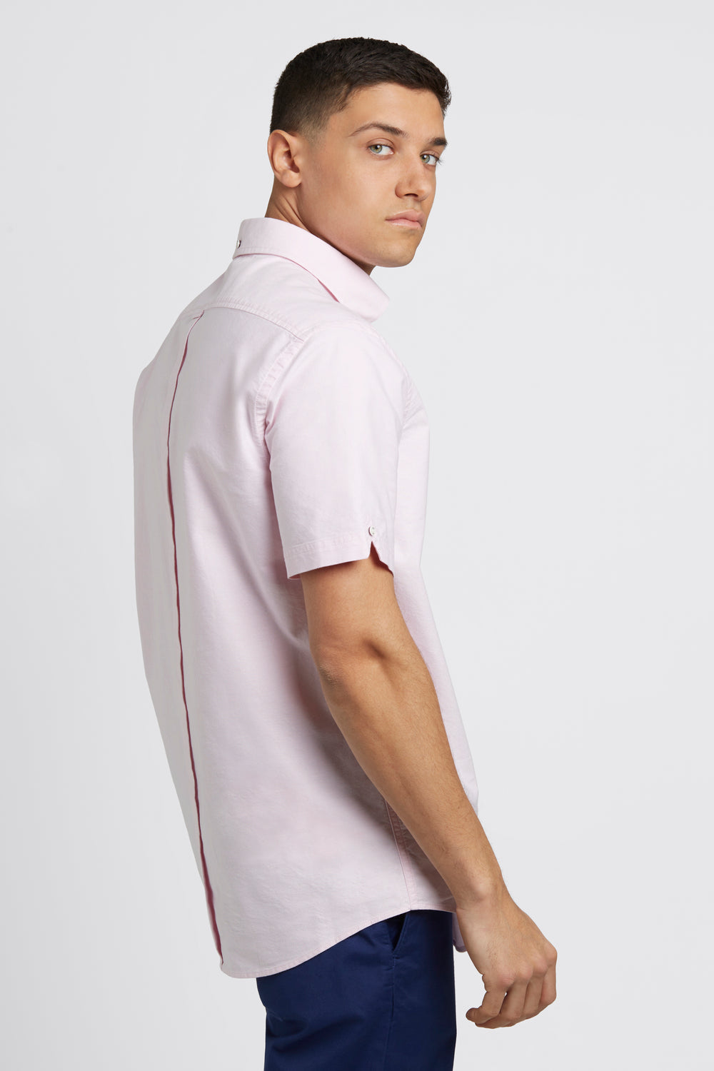 Camisas Ben Sherman Short Sleeve Brighton Oxford Organic Rosas | ICBQARL-23