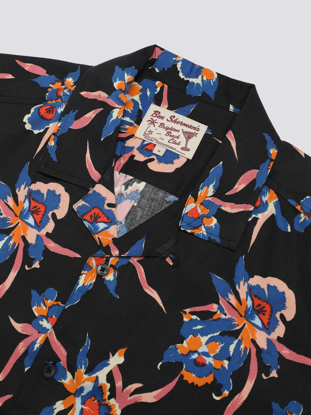 Camisas Ben Sherman Signature Botanical Print Negras | HRJDPAM-39