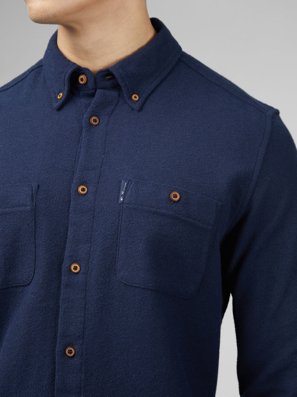 Camisas Ben Sherman Signature Boucle Azul Marino | WDZSQFI-76