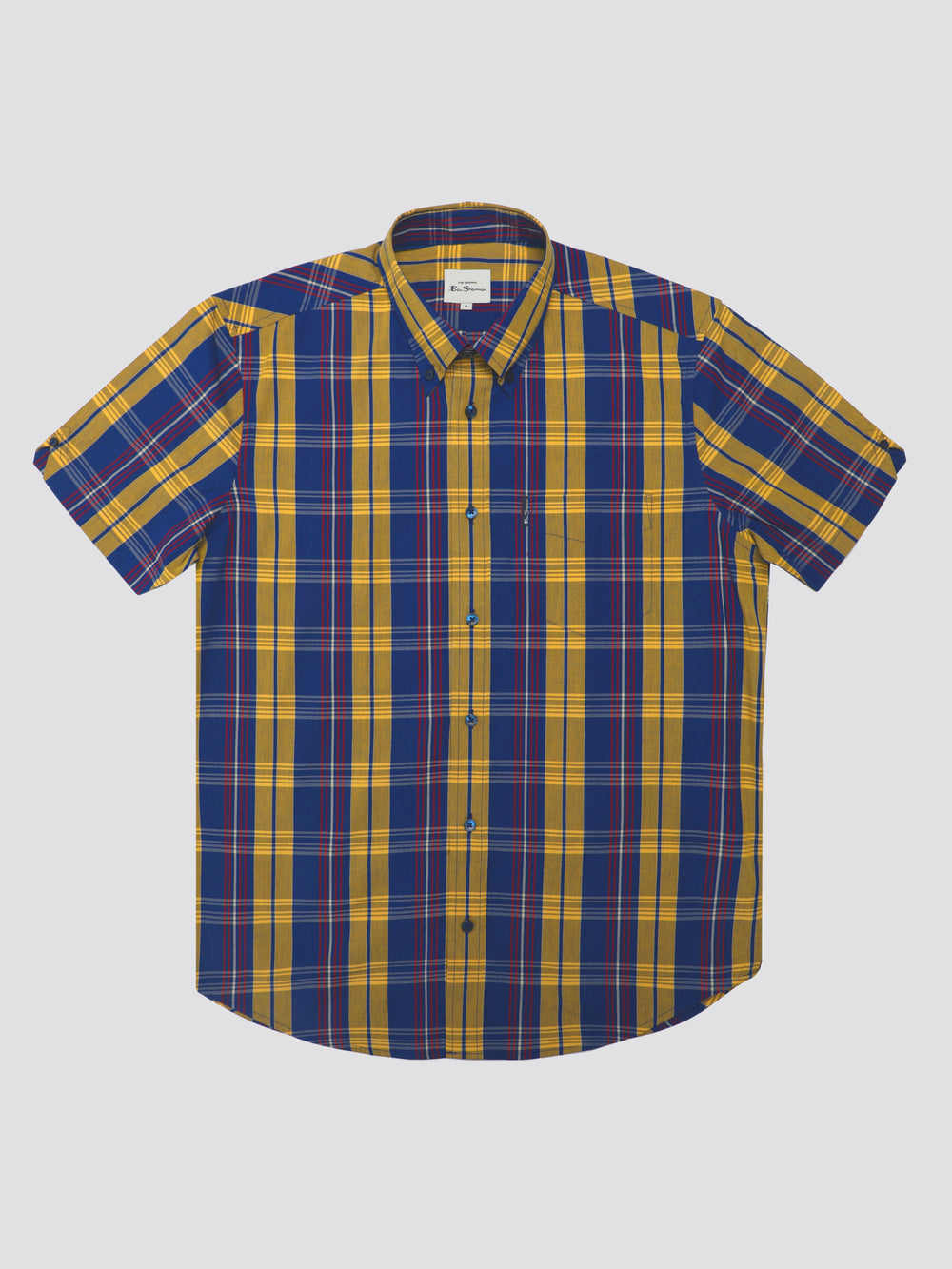 Camisas Ben Sherman Signature Irregular Check Azules | TGCBOHD-41