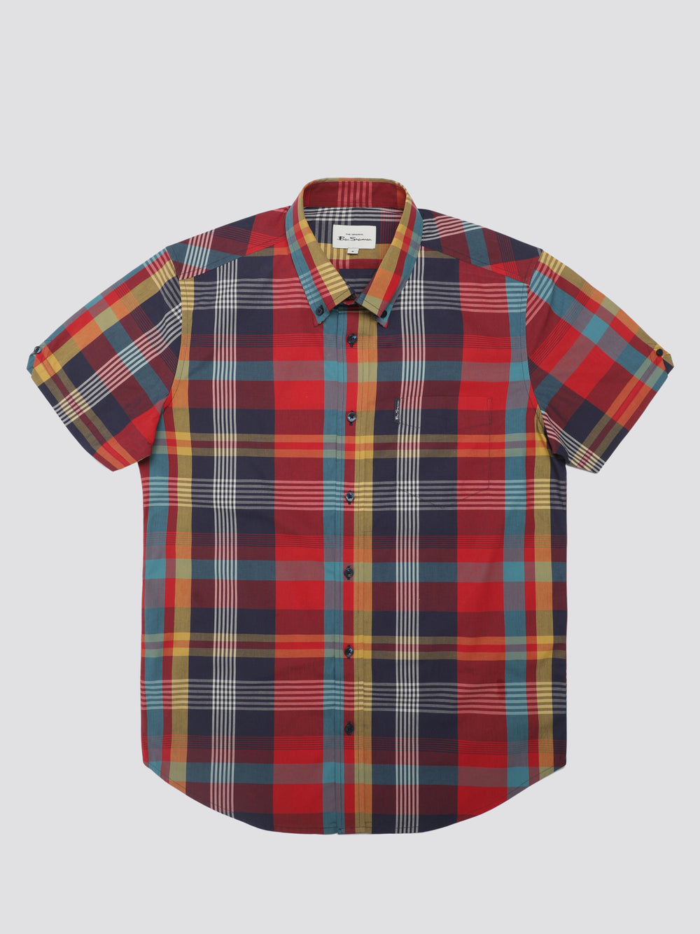 Camisas Ben Sherman Signature Large Madras Check Rojas | CJHZNEL-53