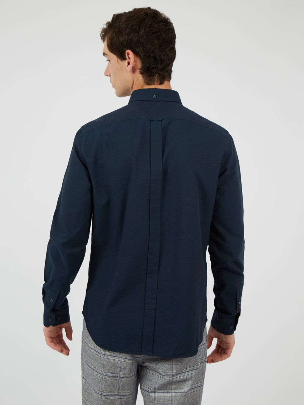 Camisas Ben Sherman Signature Organic Oxford Azul Marino | AHPDGOM-91