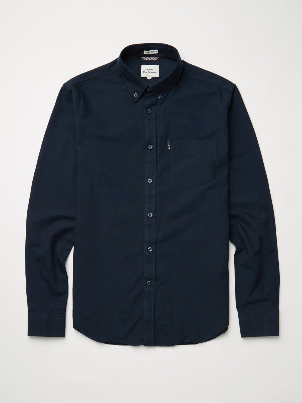 Camisas Ben Sherman Signature Organic Oxford Azul Marino | AHPDGOM-91