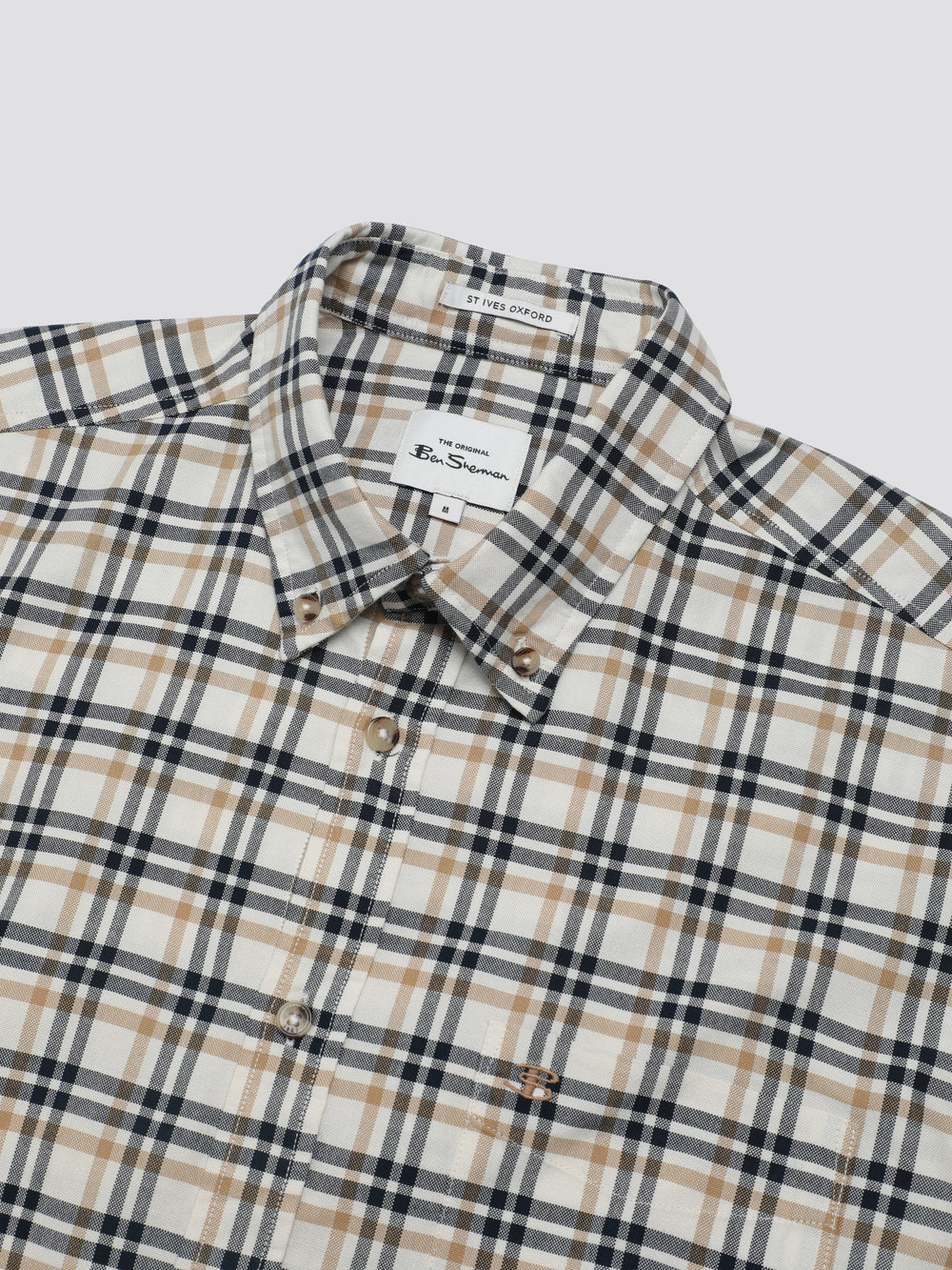 Camisas Ben Sherman Signature Oxford Check Blancas | FVBPMLQ-13