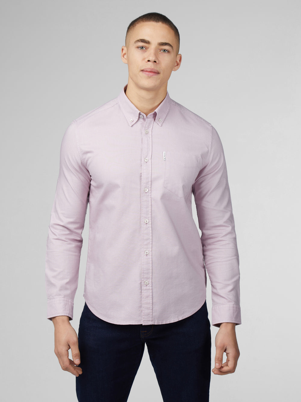 Camisas Ben Sherman Signature Oxford Long Sleeve Moradas | ILCONBU-45