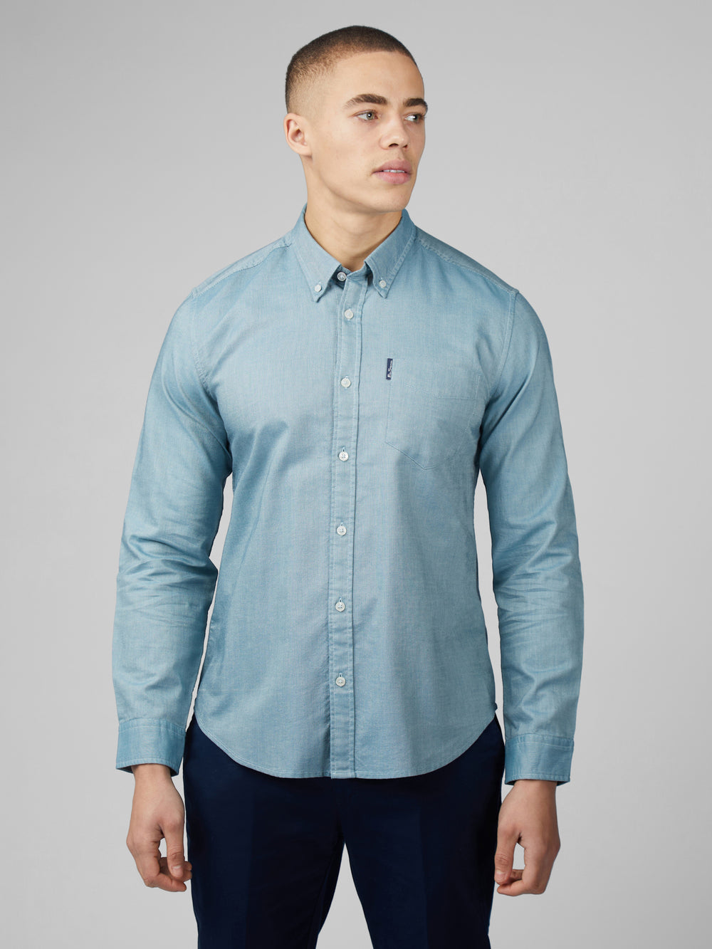 Camisas Ben Sherman Signature Oxford Turquesa | RXZOBYT-32