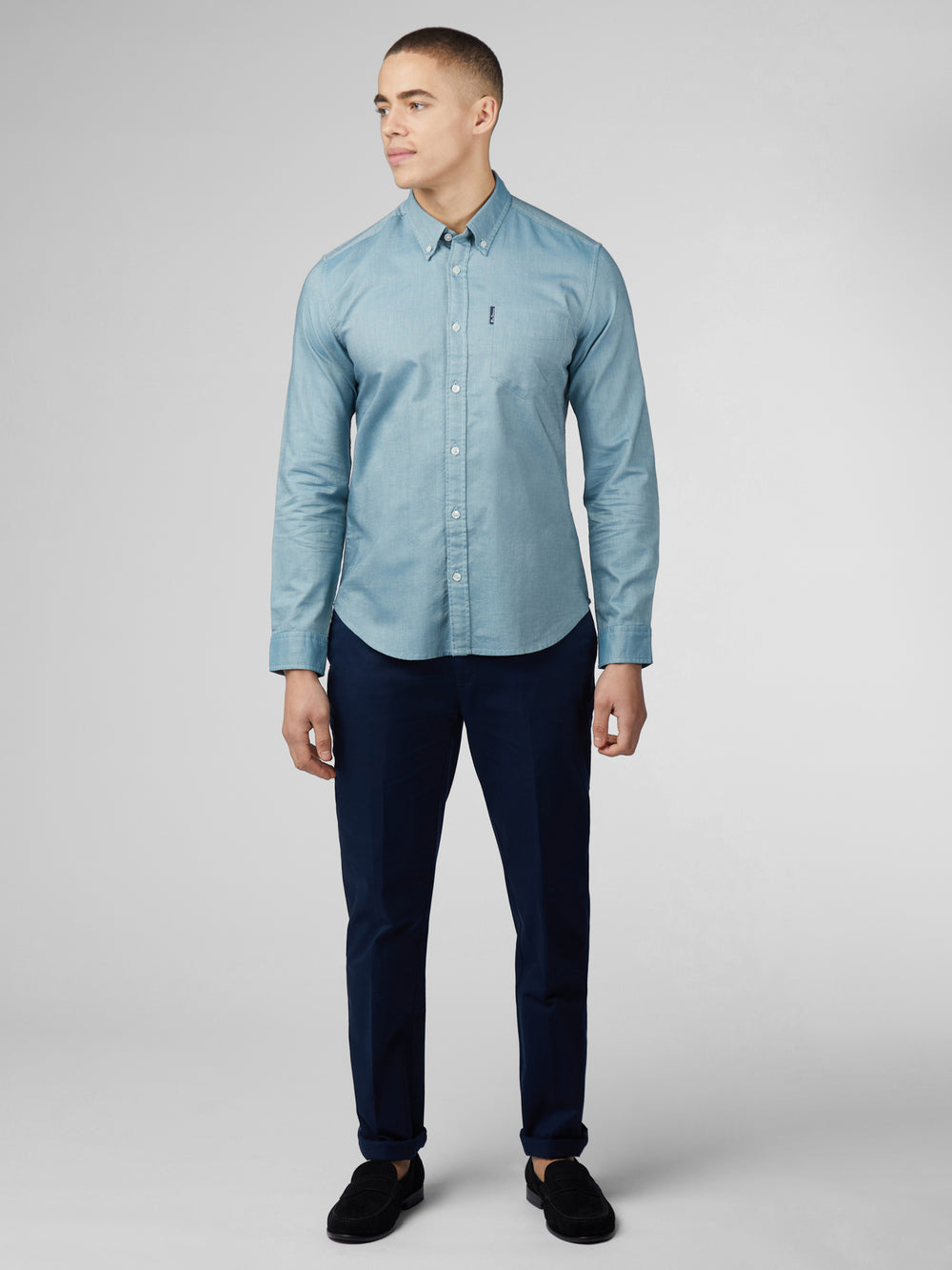 Camisas Ben Sherman Signature Oxford Turquesa | RXZOBYT-32