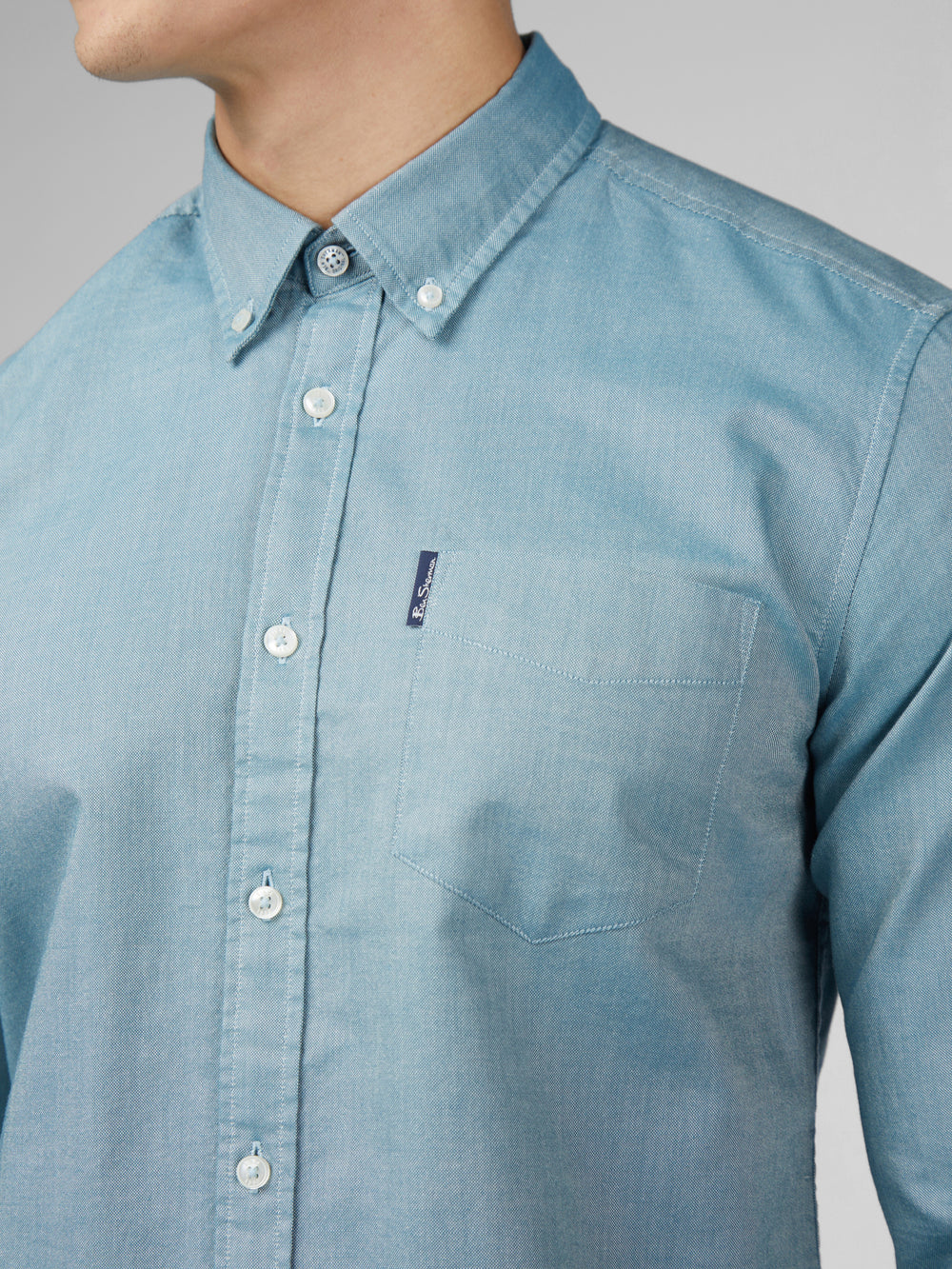 Camisas Ben Sherman Signature Oxford Turquesa | RXZOBYT-32