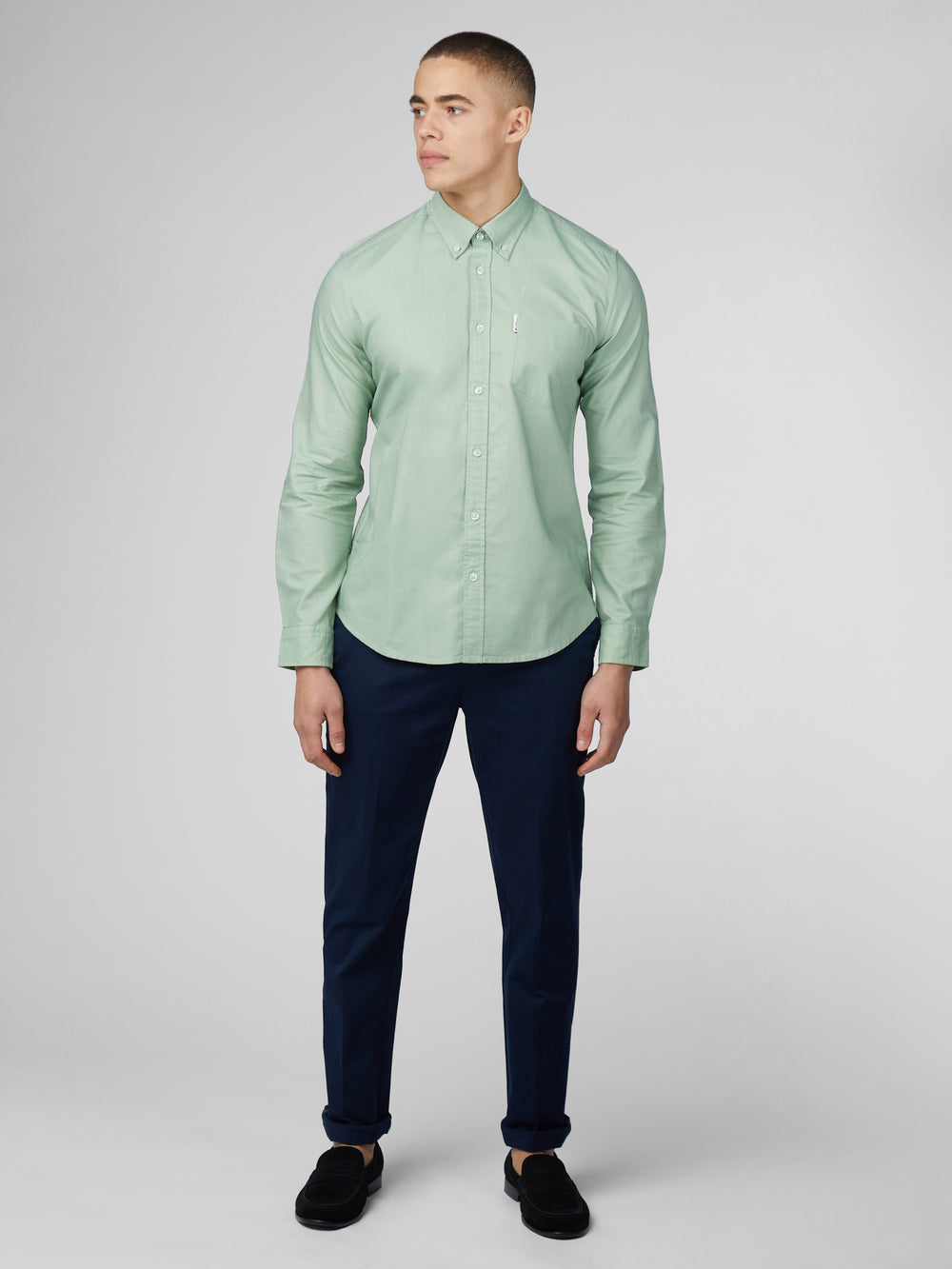 Camisas Ben Sherman Signature Oxford Verde | ZXNMPUR-13