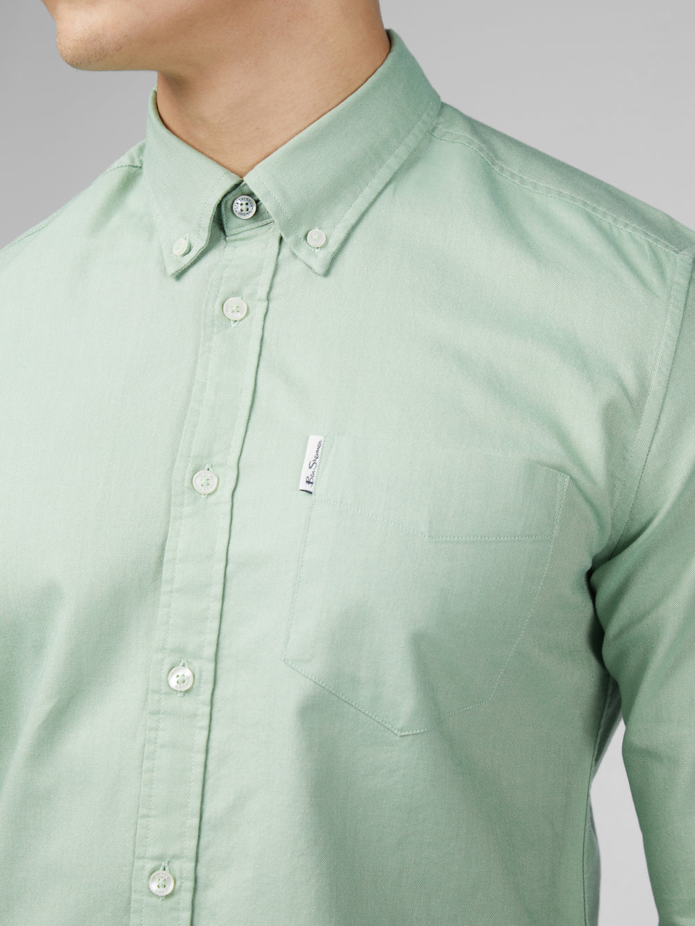 Camisas Ben Sherman Signature Oxford Verde | ZXNMPUR-13