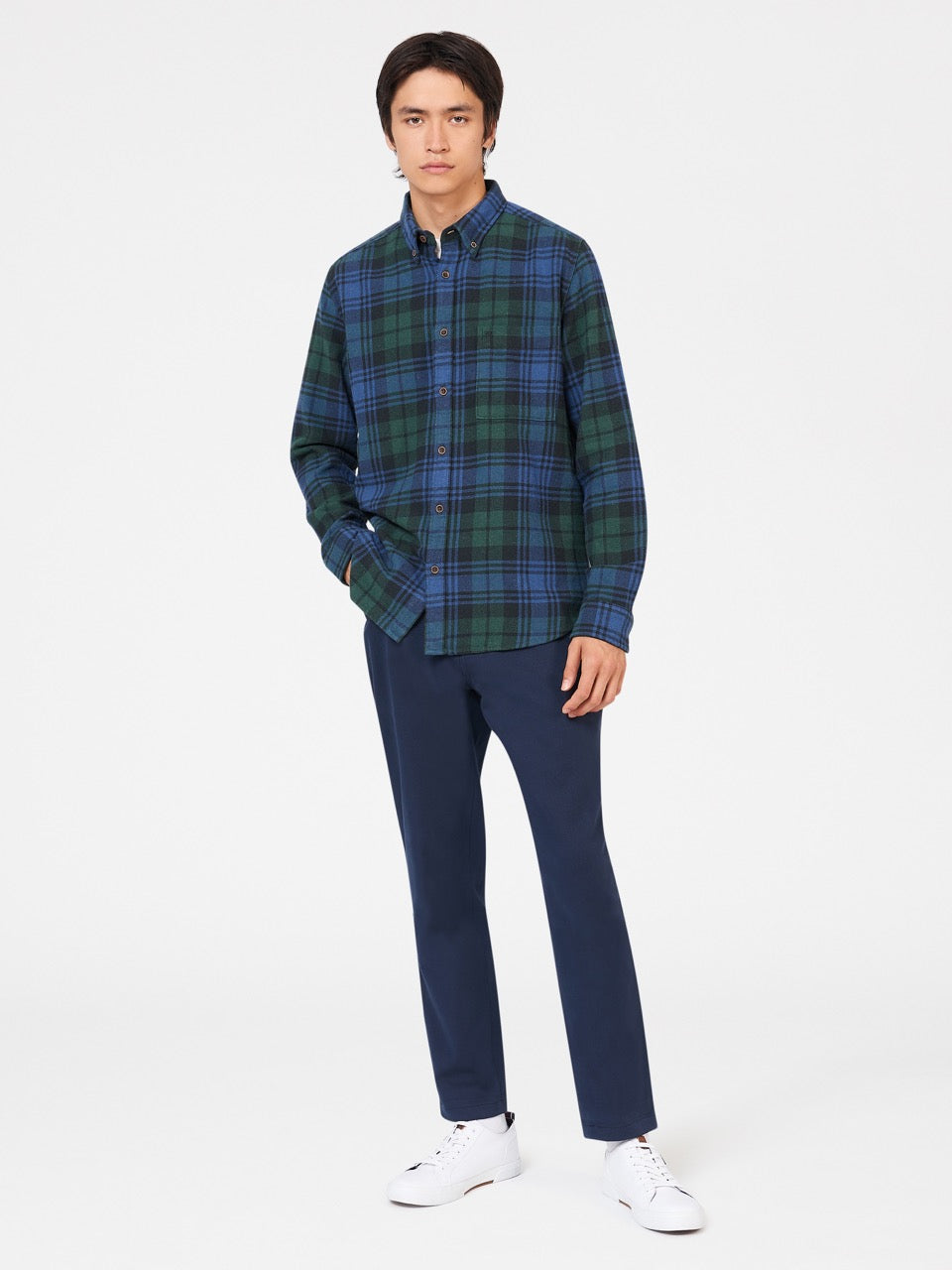 Camisas Ben Sherman Signature Tartan Check Verde | AMWCFGK-35