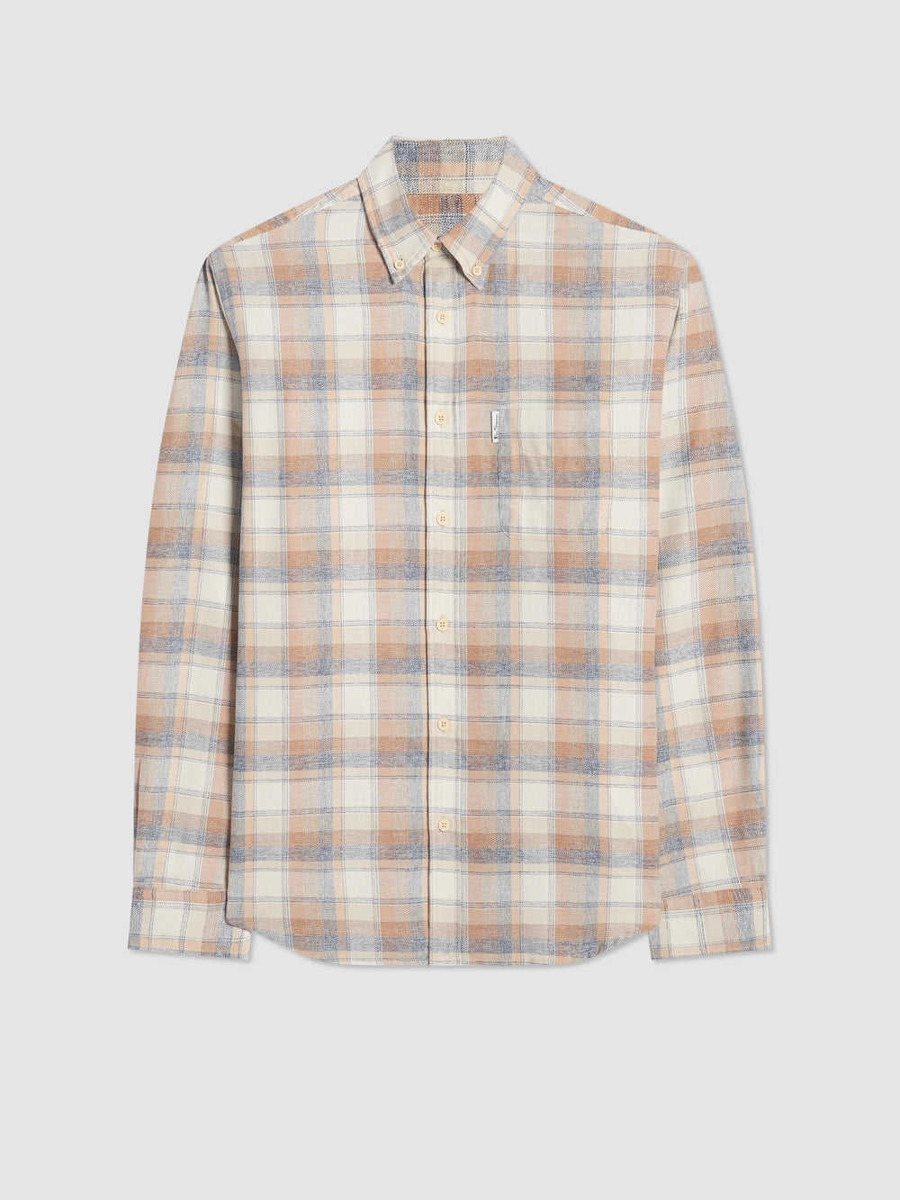 Camisas Ben Sherman Twisted Yarn Check Marrones | LUCTFOJ-51