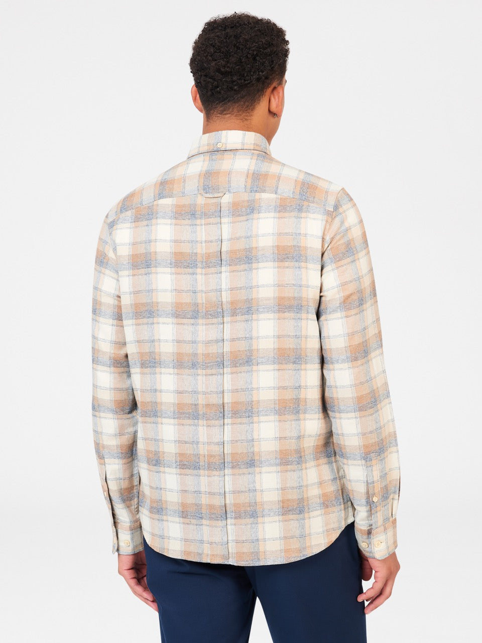 Camisas Ben Sherman Twisted Yarn Check Marrones | LUCTFOJ-51