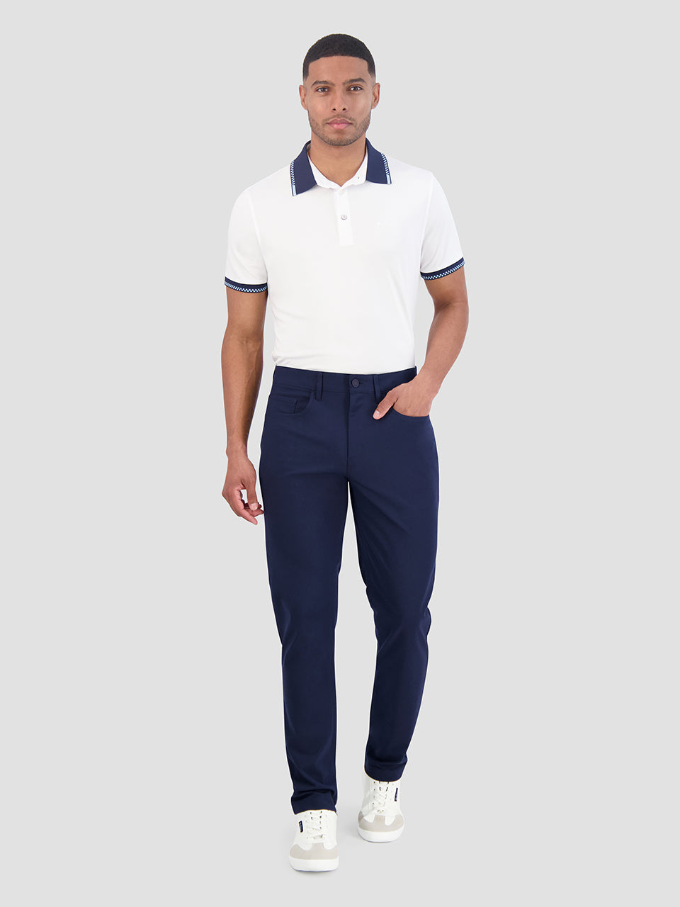 Pantalon Ben Sherman 4Way Stretch Tech Regular Azul Marino | PXGWEOR-89