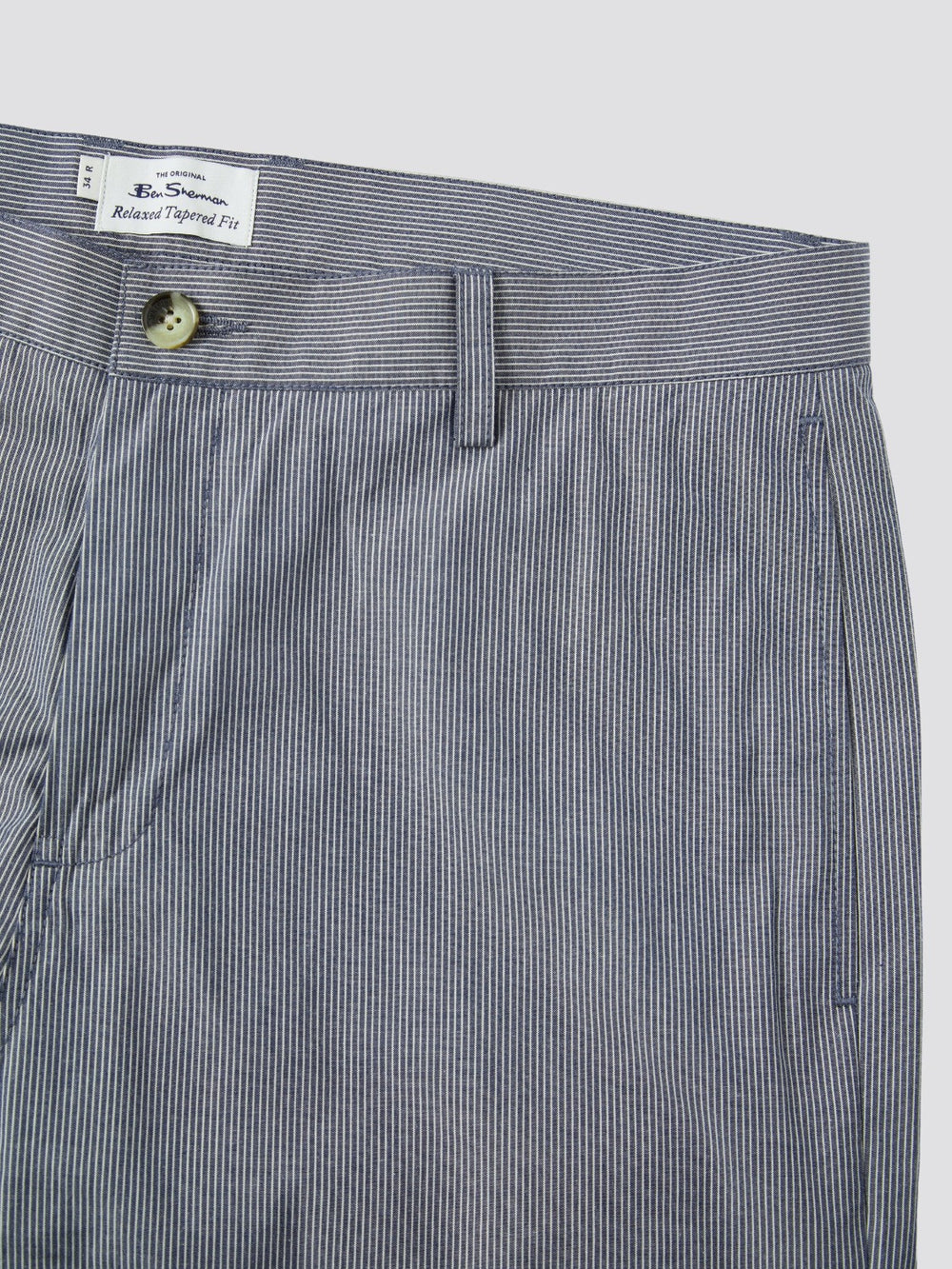 Pantalon Ben Sherman B by Ben Sherman Cotton Taper Azules Gris | CHZTYFK-40