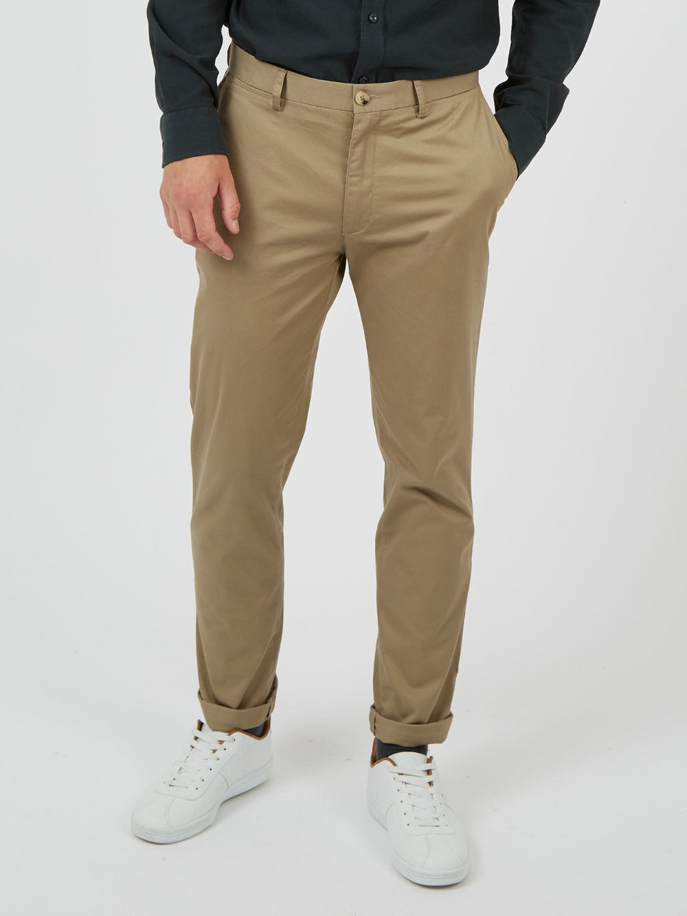 Pantalon Ben Sherman Signature Skinny Stretch Chino Gris | ILNGDZT-68